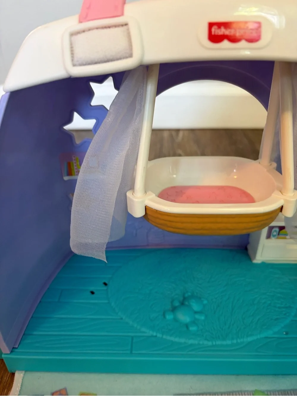 Fisher Price Little People Cuddle & Play Nursery Portable Playset as is